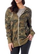 Alternative Burnout Camouflage French Terry Full-zip Hoodie