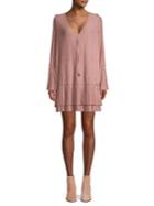 Free People Textured Mini Shift Dress
