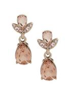 Givenchy Goldtone And Faceted Crystal Drop Earrings