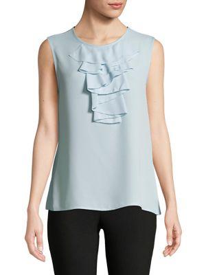 Karl Lagerfeld Paris Sleeveless Woven Blouse