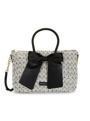 Karl Lagerfeld Paris Tweed Satchel Bag