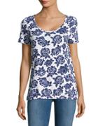 Lord & Taylor Floral-print Top