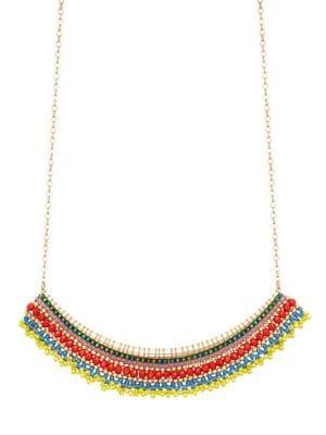 Design Lab Multicolor Beaded Collar Necklace