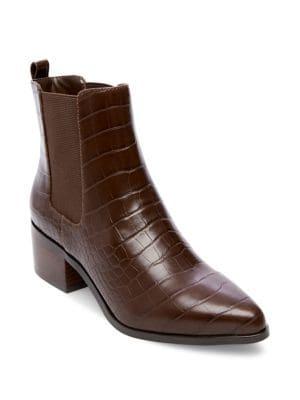 Design Lab Cayla Croc Textured Booties