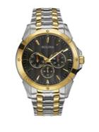 Bulova Men's Classic Multifunction Two-tone Stainless Steel Watch 98c120