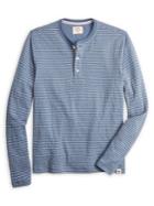 Brooks Brothers Red Fleece Striped Cotton-blend Henley