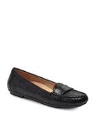 Vionic Larun Embossed Leather Loafers