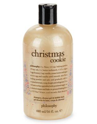 Philosophy Christmas Cookie Shampoo, Shower Gel And Bubble Bath