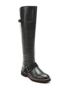 Franco Sarto Cutler Knee-high Stacked Heel Leather Boots