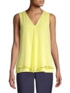 Calvin Klein Layered Chiffon Blouse