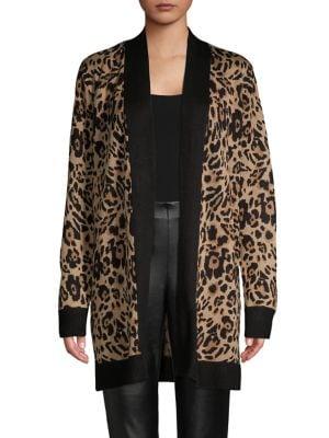 Calvin Klein Leopard-print Long Cardigan