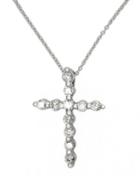 Effy Classique 14k White Gold Diamond Cross Pendant Necklace