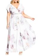 City Chic Plus Bella Rosa Maxi Dress