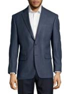 Lauren Ralph Lauren Houndstooth Silk And Wool Sportscoat