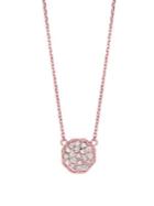 Morris & David 14k Rose Gold & Diamond Octagon Pendant Necklace