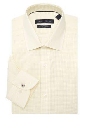 Tommy Hilfiger Slim-fit Stretch Graph Check Dress Shirt