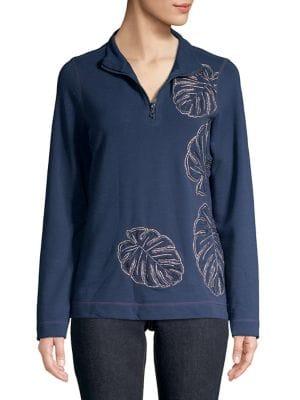 Tommy Bahama Jan & Terry Monstera Sweater