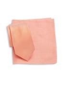 Tallia Orange Tie And Pocket Square Set
