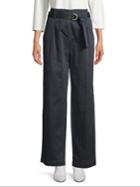 Jones New York Double Ring Belted Wide-leg Pants