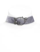 Lonna & Lilly Velvel Choker With Crystal Accents