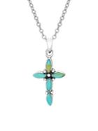 Lord & Taylor Cross Sterling Silver Pendant Necklace