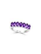 Effy Sterling Silver & Amethyst Band Ring