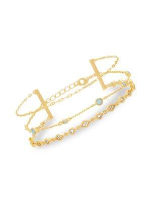 Lord & Taylor Crystal Multi-strand Bracelet