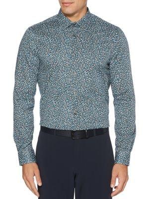 Perry Ellis Regular-fit Abstract-print Button-down Shirt