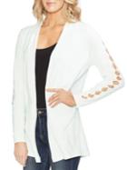 Vince Camuto Cutout-sleeve Open Cardigan