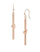 Kenneth Cole New York Knots And Pearls Crystal Knot Stick Earrings