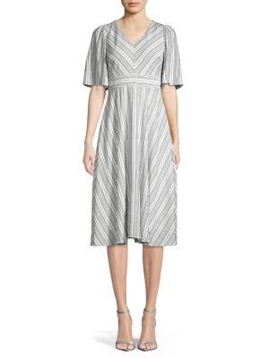Gabby Skye Stripe Shift Dress