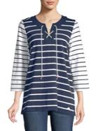 Tommy Bahama Flor Striped Cotton Top