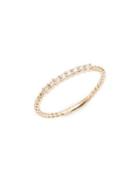 Lord & Taylor 14k Yellow Gold And Diamond Twist Ring