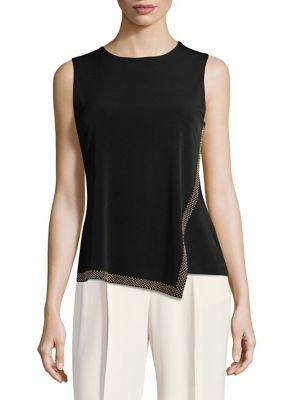 Calvin Klein Plus Sleeveless Asymmetric Top