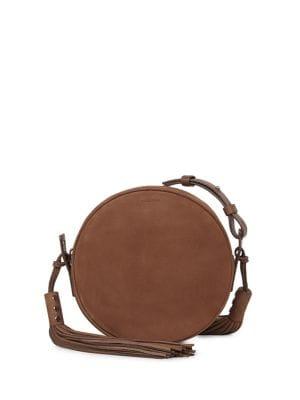Allsaints Kepi Leather Round Crossbody