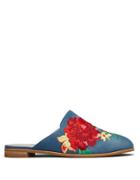 Kenneth Cole New York Roxanne 3 Floral Embroidered Mules
