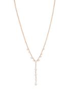 Nadri Crystal Rose-goldtone Lariat Necklace