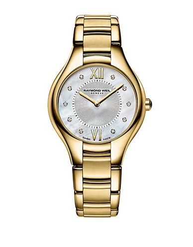 Raymond Weil Ladies Noemia Goldtone Watch With Diamonds