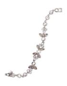 Givenchy Crystal Studded Floral Flex Bracelet
