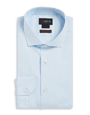 Lord Taylor Slim-fit Cutaway-collar Dress Shirt