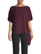 Michael Michael Kors Terrace Flower Side-tie Flutter Top