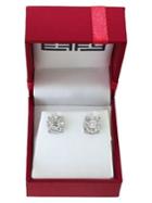 Effy Bouquet 0.93 Tcw Diamond And 14k White Gold Stud Earrings