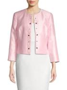 Kasper Embellished Open-front Jacket