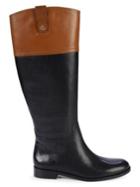 Lauren Ralph Lauren Barkston Colorblock Tall Leather Boots