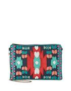 Steven By Steve Madden Essence Embroidered Geometric Clutch
