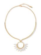 Sole Society Vintage Goldtone And Faux Pearl Collar Necklace