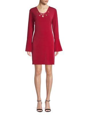 Michael Michael Kors Grommet Laced Sheath Dress