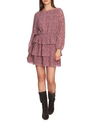 1.state Tiered Ruffle Mini Dress