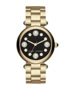 Marc Jacobs Dotty Goldtone Stainless Steel Bracelet Watch