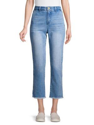 Michael Michael Kors High Waisted Side-slit Jeans